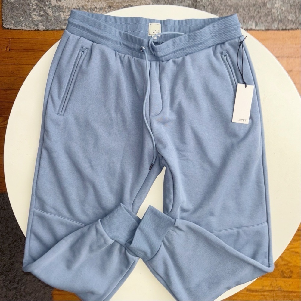 Swet Tailor Men’s Swet Jogger Pant Size XXL Light Blue New Fleece Lined